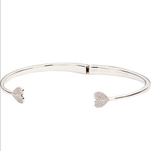 🆕Kate Spade heart to heart open hinged cuff bracelet H2